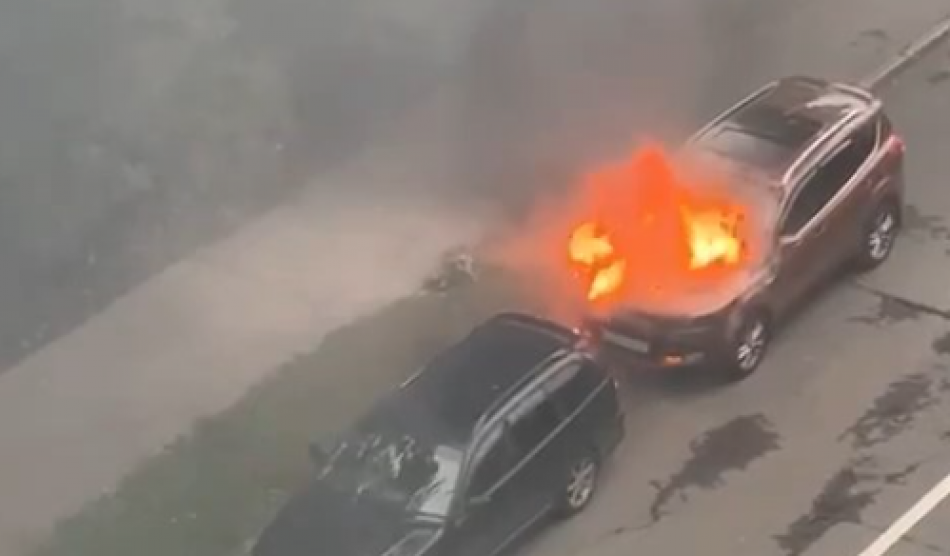 На Васильевском острове полыхал Ford